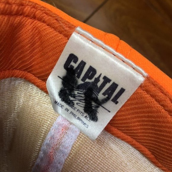 Vintage 90's Blaze Orange Deer Hunt '92 Snapback Hat Cap - Picture 8 of 8